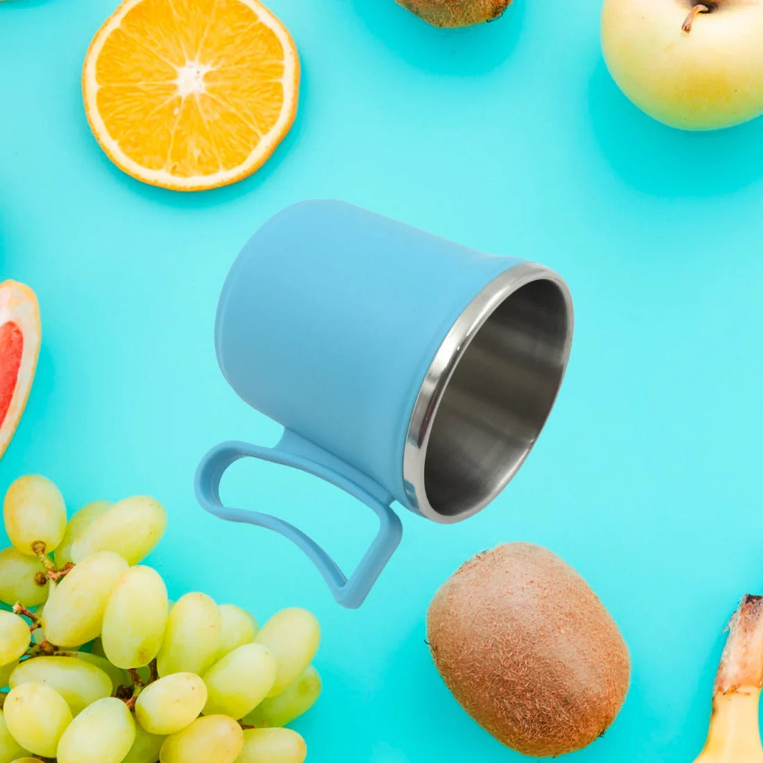 Stainless Steel Mug: Insulated, Leakproof Lid, Hot/Cold Drinks (Mix Color)