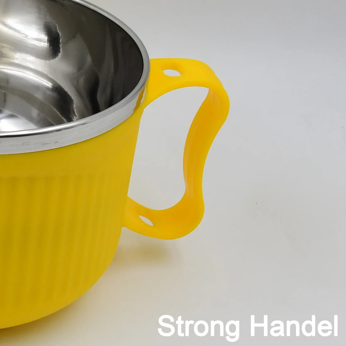 Safe Double-Layer Maggie Bowl with Lid & Handle – Versatile Bowl for Cereals, Fruits, Ramen & More