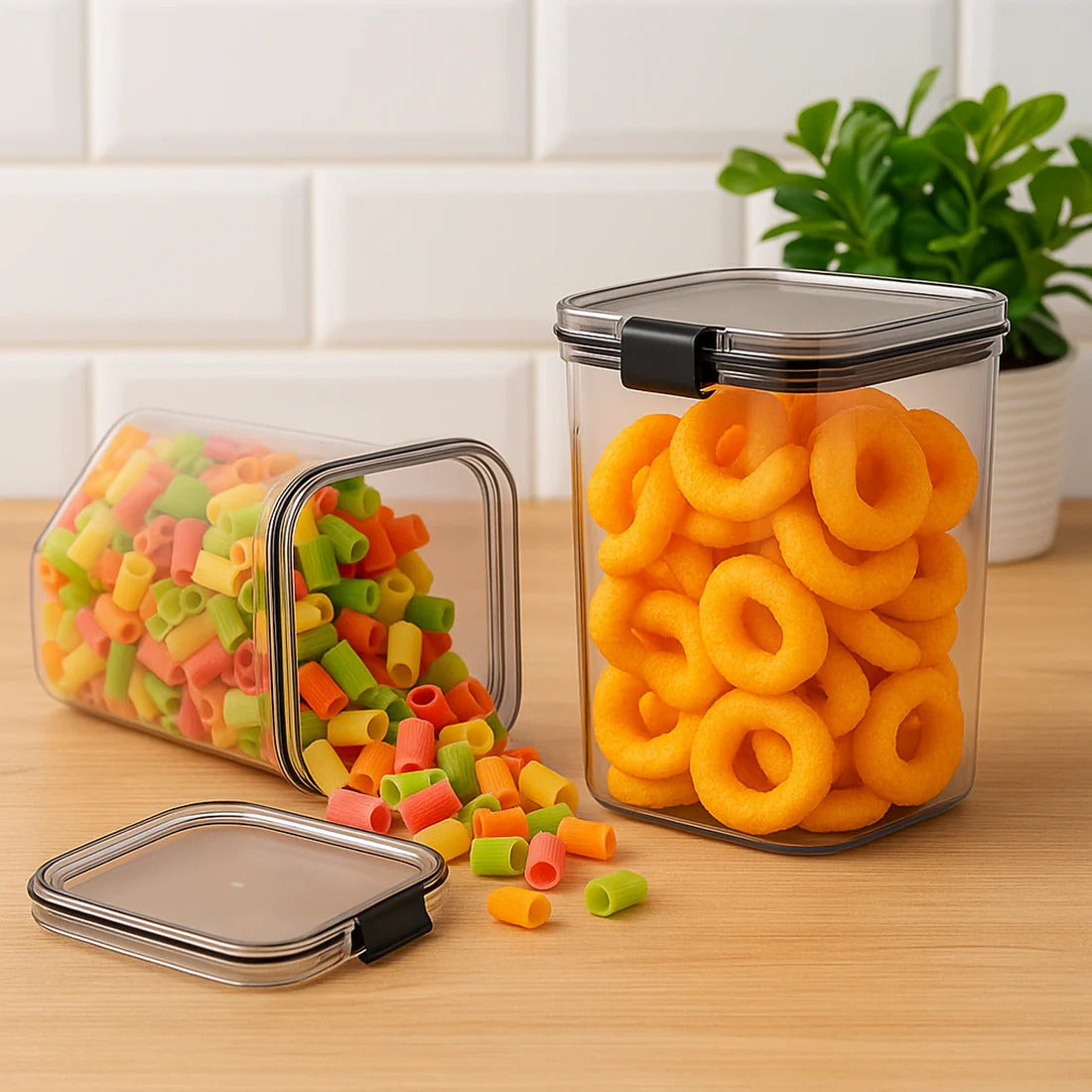 Airtight Lock & Lock Food Storage Container Set – 2 Piece (1200 ML)