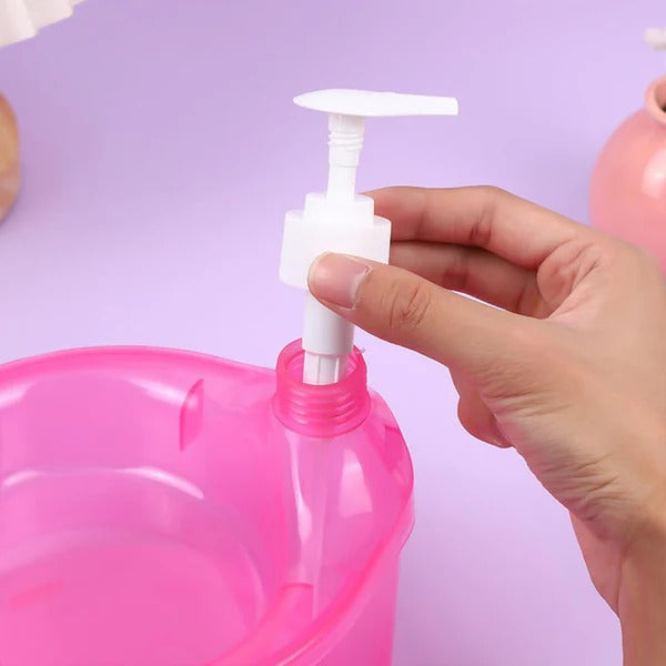 Double Layer Liquid Soap Dispenser with Pump & Sponge – Practical Kitchen & Hotel Sink Soap Pump Bottle