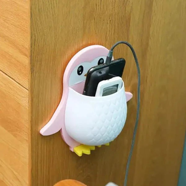 Penguin Storage Box, Adhesive Remote Case, Electric Toothbrushes Holder