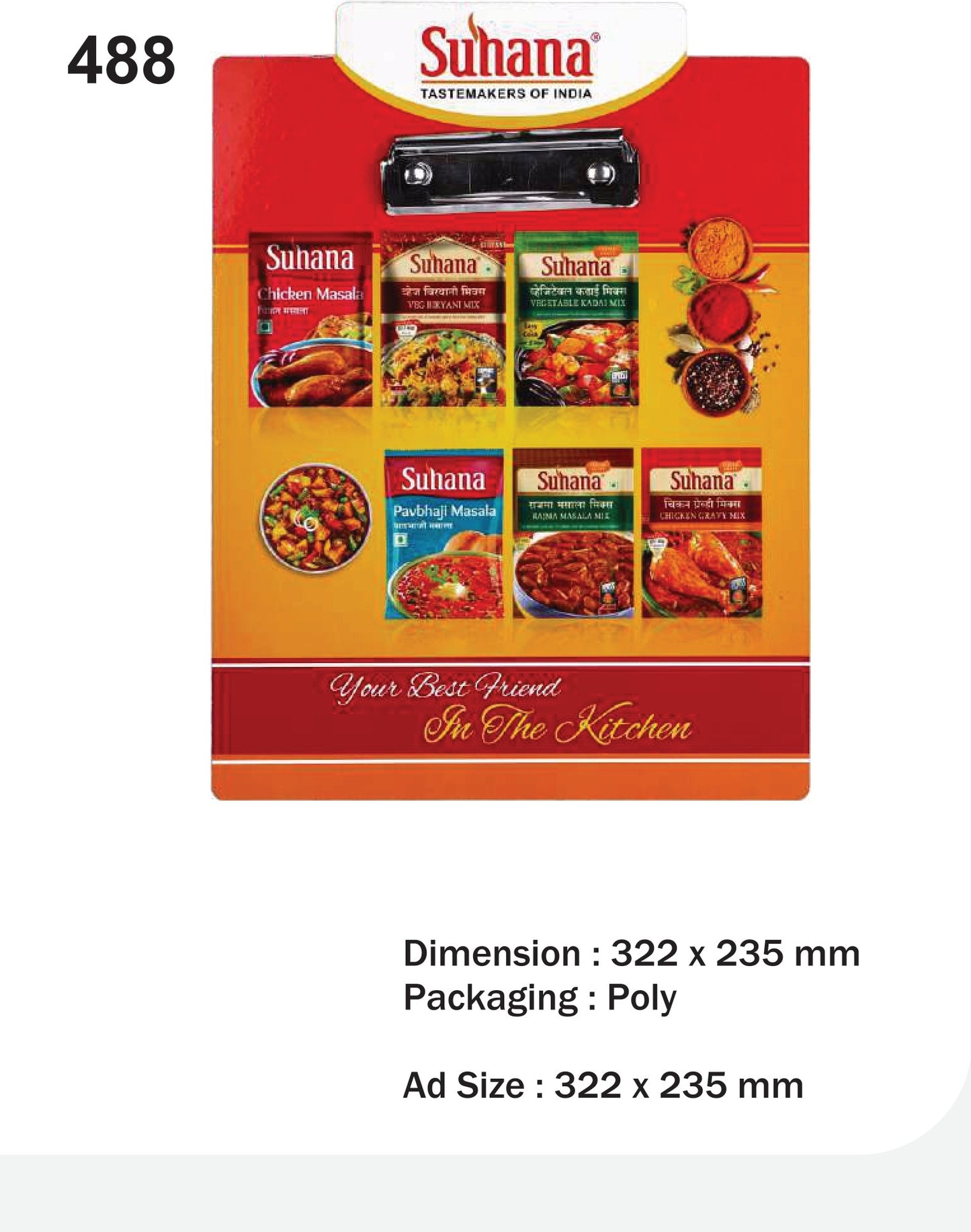 Clip board for gifting and promotion (488)