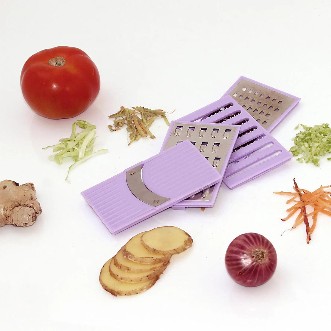 4 In 1 Plastic Vegetable And Fruit Grater And Slicer For Kitchen by Quickslice