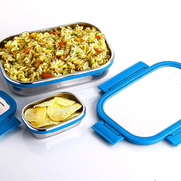 Jerry Lunch Box Premium Stainless Steel Food Container (2 Pc / 700+200 ML Approx)