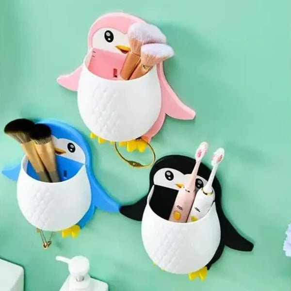 Penguin Storage Box, Adhesive Remote Case, Electric Toothbrushes Holder