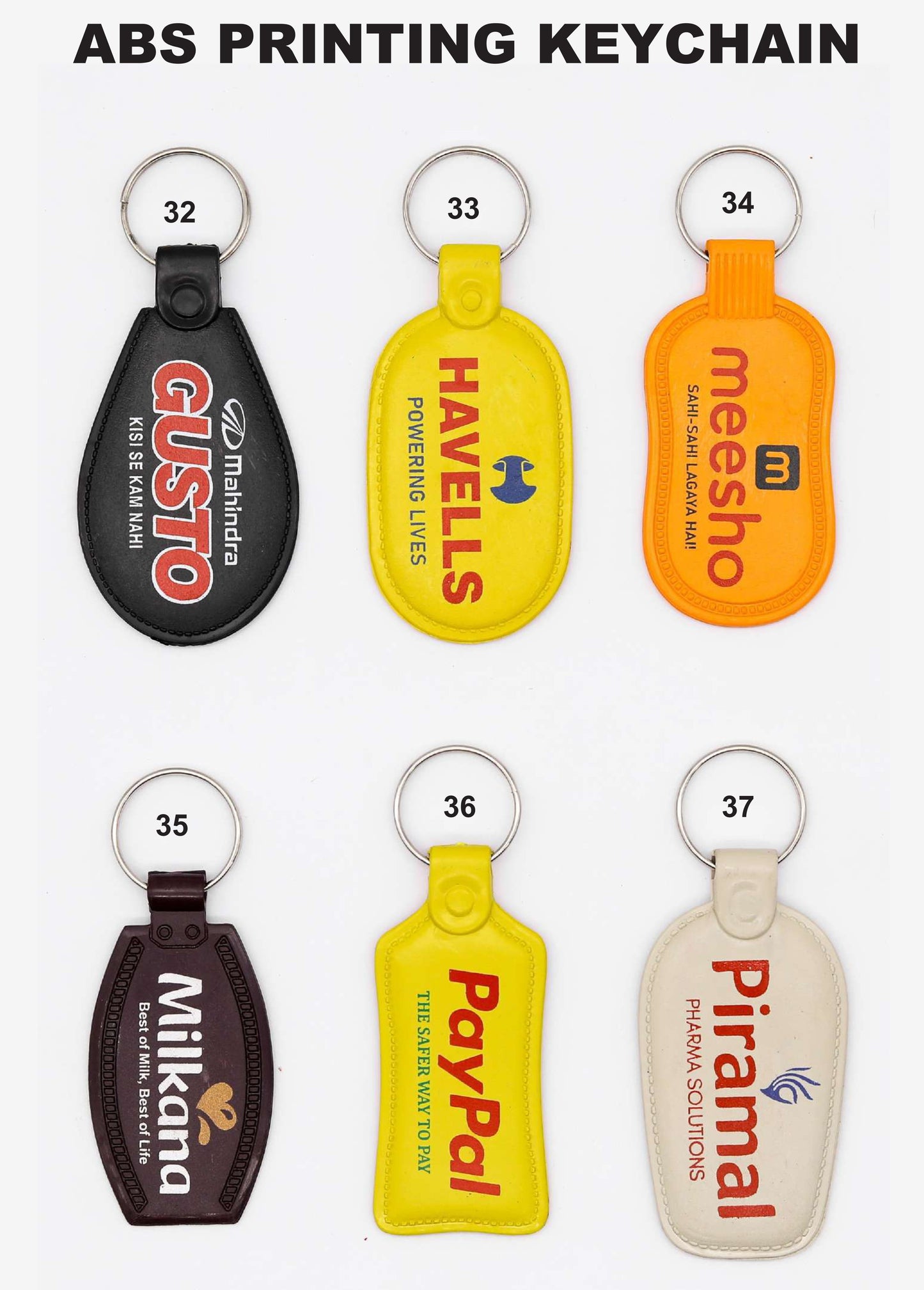 ABS PRINTING KEYCHAIN for gift anf promotion