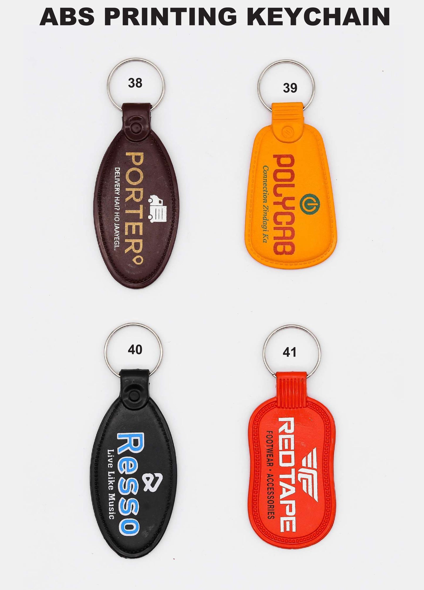 ABS PRINTING KEYCHAIN for gift anf promotion