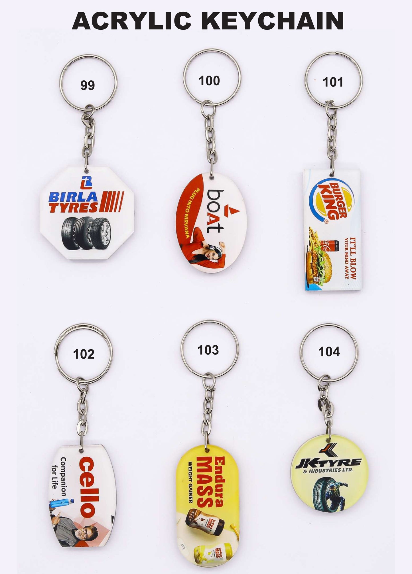 ACRYLIC KEY CHAIN for gift and promotion