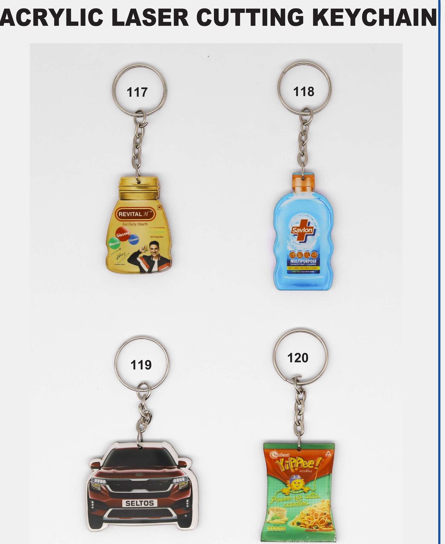 ACRYLIC LASER CUTTING KEYCHAIN for gift and promotion