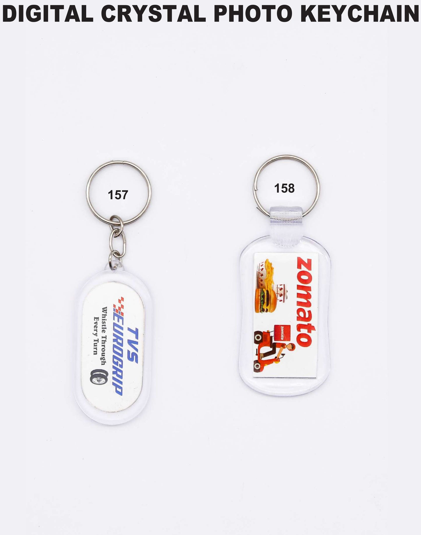 DIGITAL CRYSTAL PHOTO KEYCHAIN for gift and promotion