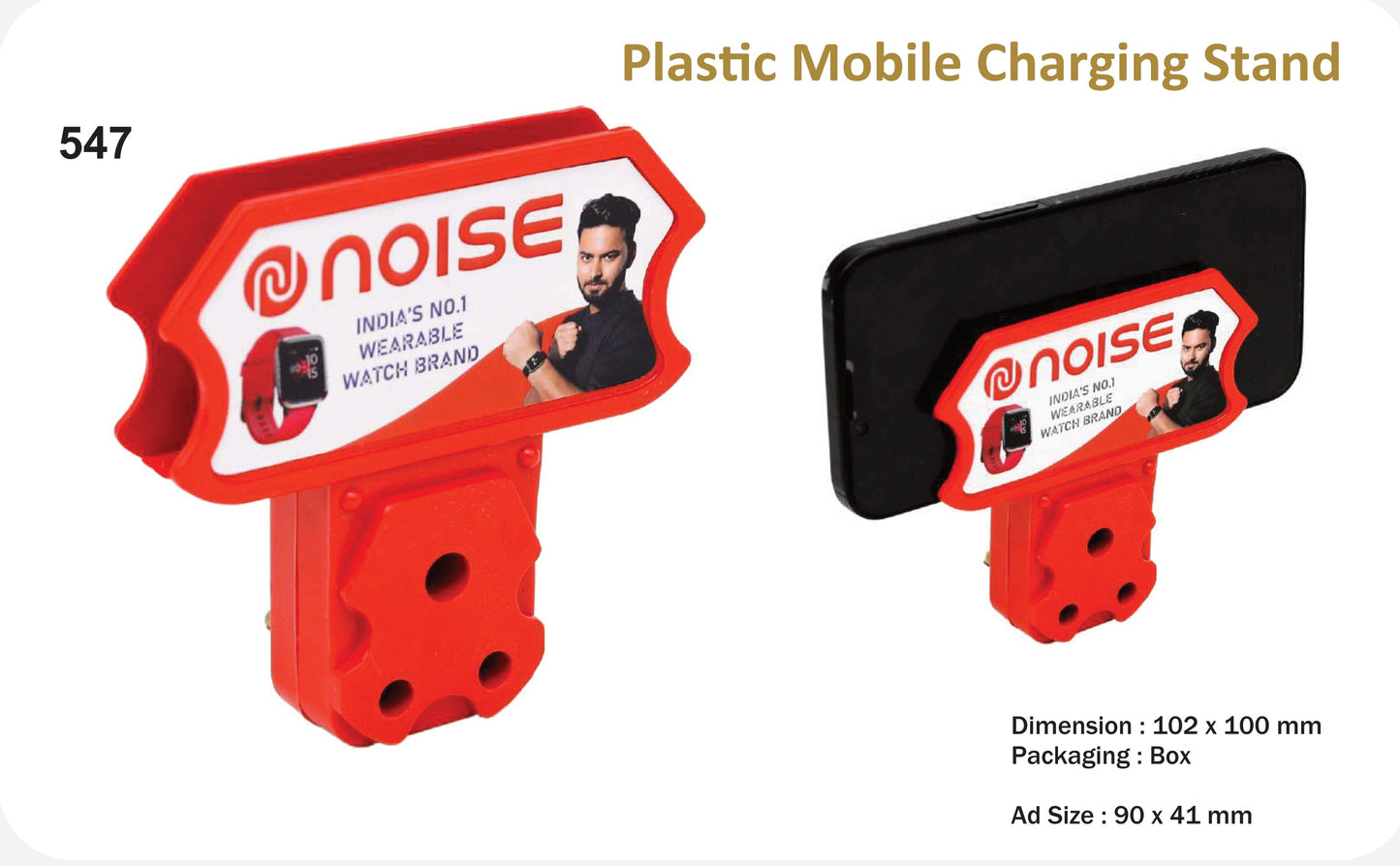 PLASTIC MOBILE CHARGER STAND (547) For gifting and Promotion