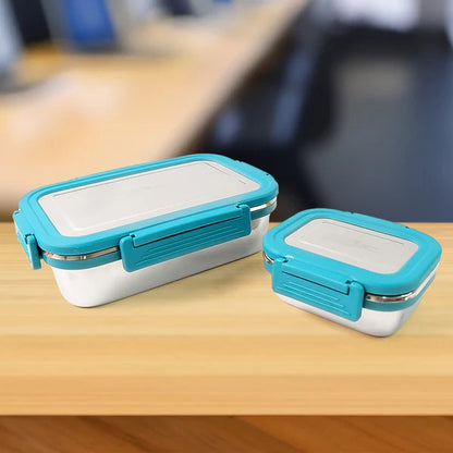 Jerry Lunch Box Premium Stainless Steel Food Container (2 Pc / 700+200 ML Approx)