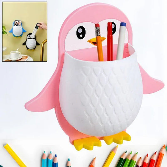 Penguin Storage Box, Adhesive Remote Case, Electric Toothbrushes Holder