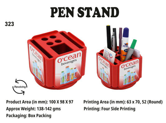 Pen stand for gifting and promotion (Red)