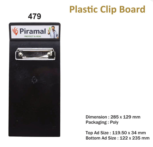Clip board  for gifting and promotion (479) (Black)