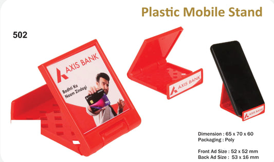 COUSTUMIZED PLASTIC MOBILE STAND (AXIS BANK)