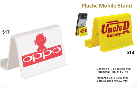 COUSTUMIZED PLASTIC MOBILE STAND (517-518)