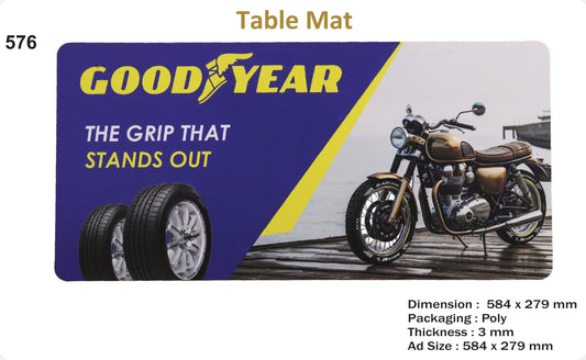 TABLE MAT PAD FOR GIFTING AND PROMOTION (GOOD YEAR-Thickness 3 mm)