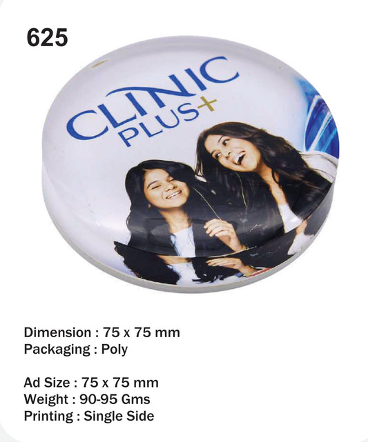ACRYLIC PAPER WEIGHT (CLINIC PLUS)