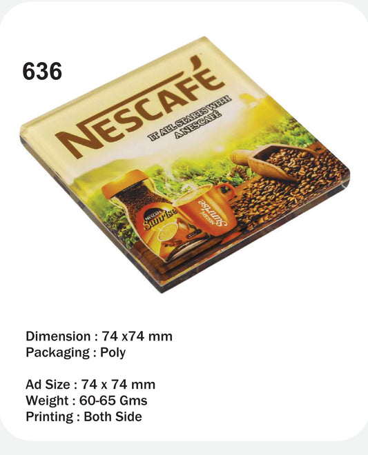 CUSTOMIZED ACRYLIC PAPER WEIGHT (NESCAFE)
