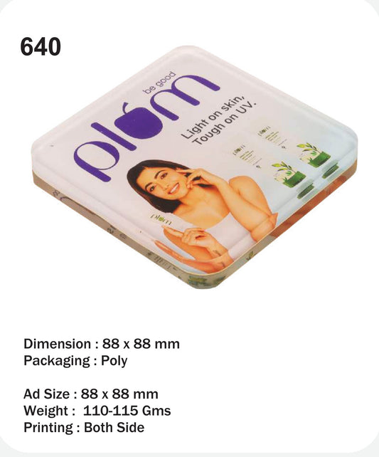CUSTOMIZED ACRYLIC PAPER WEIGHT (PLUM)
