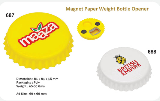 Magnet Paper Weight with Bottle opener