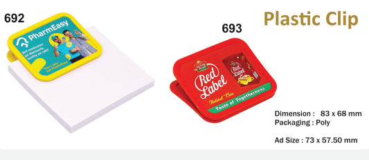 CUSTOMIZED PLASTIC CLIP (SQURE SHAPE)