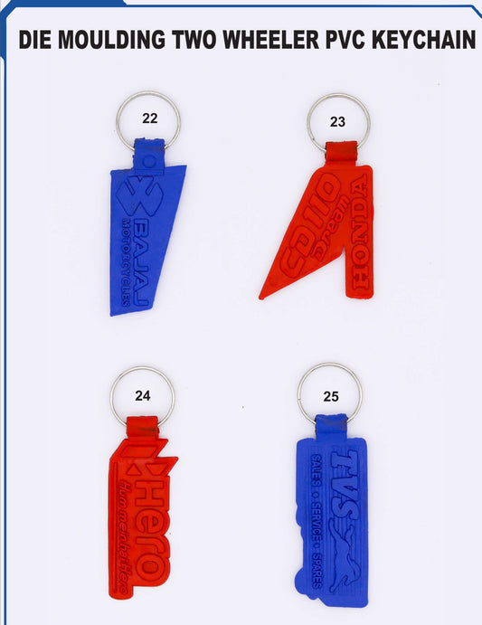 TWO WHEELER PVC KEYCHAIN for gift and promotion