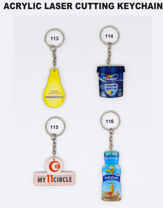 ACRYLIC LASER CUTTING KEYCHAIN for gift and promotion