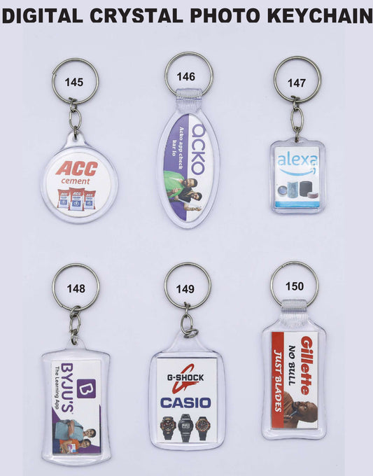 DIGITAL CRYSTAL PHOTO KEYCHAIN for gift and promotion