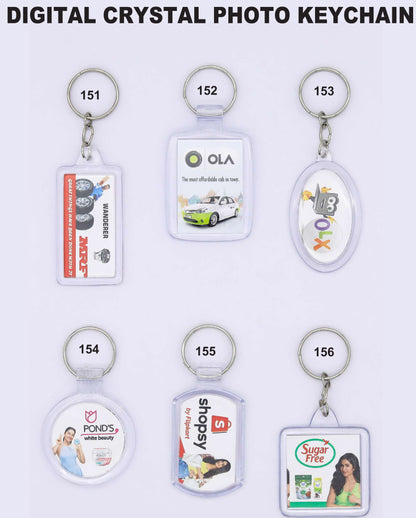 DIGITAL CRYSTAL PHOTO KEYCHAIN for gift and promotion