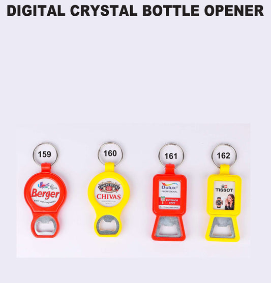 DIGITAL CRYSTAL BOTTLE OPENER with ketchain for gift and promotion