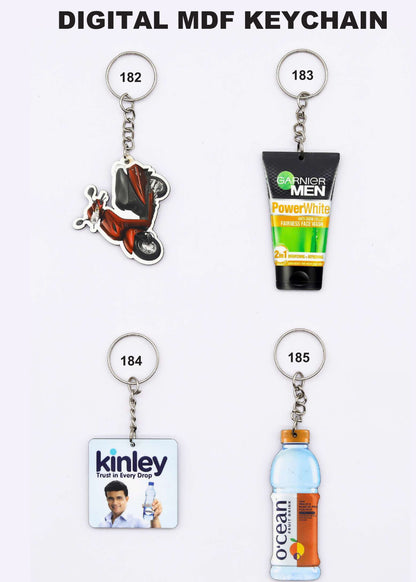 DIGITAL MDF KEYCHAIN for gift and promotion
