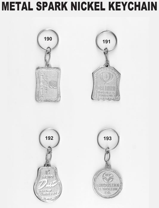 METAL SPARK NICKEL KEYCHAIN for gift and promotion