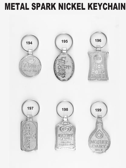 METAL SPARK NICKEL KEYCHAIN for gift and promotion
