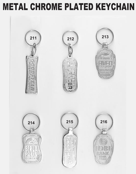 METAL CHROME PLATED KEYCHAIN for gift and promotion