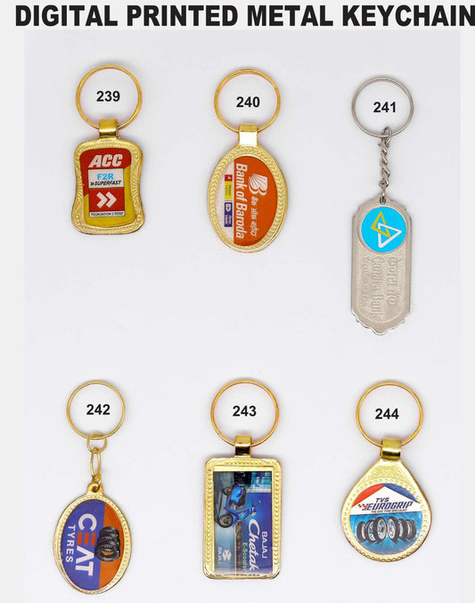 DIGITAL PRINTED METAL KEYCHAIN for gift and promotion