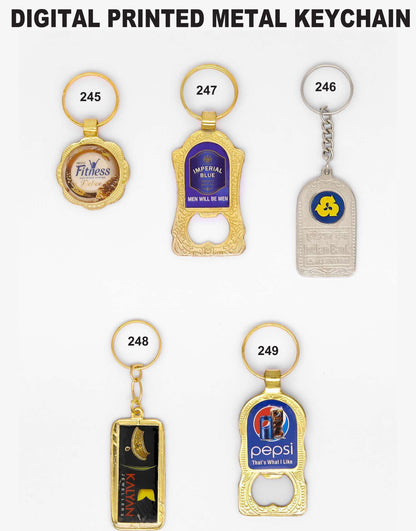 DIGITAL PRINTED METAL KEYCHAIN for gift and promotion