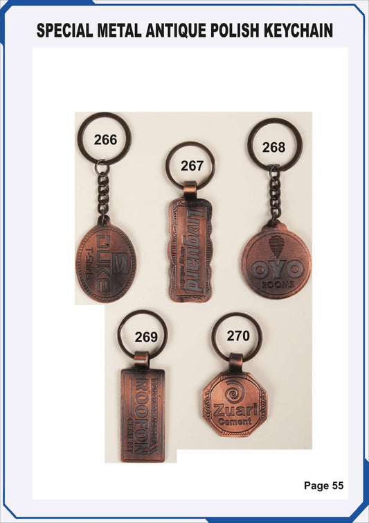 SPECIAL METAL ANTIQUE POLISH KEYCHAIN