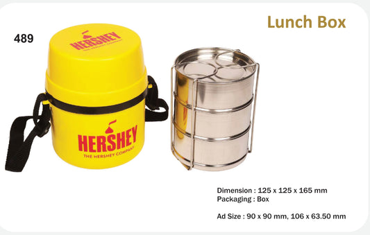 Customized Lunch box for Gifting and Promotion (Yellow)